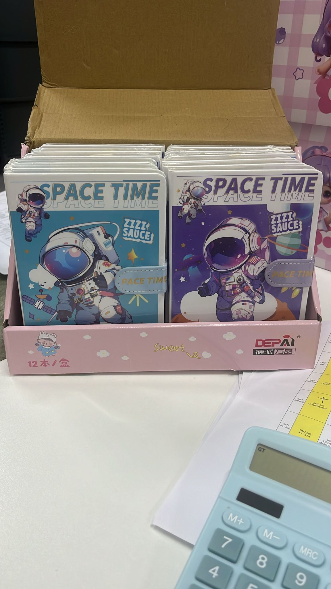 12'Lİ DEPAİ SPACE-FLOWERS GİRL SERT KAPAK DEFTER