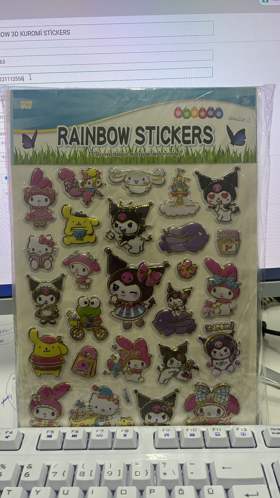 RAİNBOW 3D KUROMİ STİCKERS