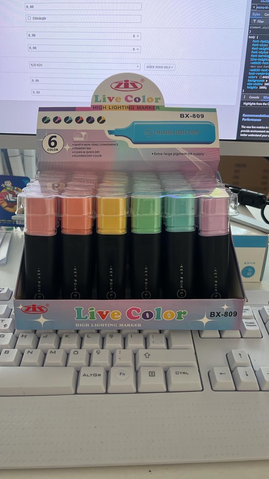 ZİZ LİVE COLOR FOSFORLU KALEM