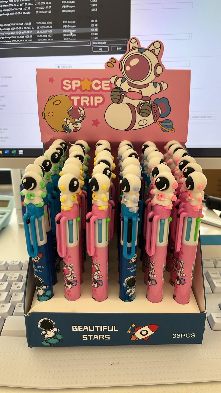 ASTRONOT FİGÜRLÜ ÇOKLU TÜKENMEZ KALEM