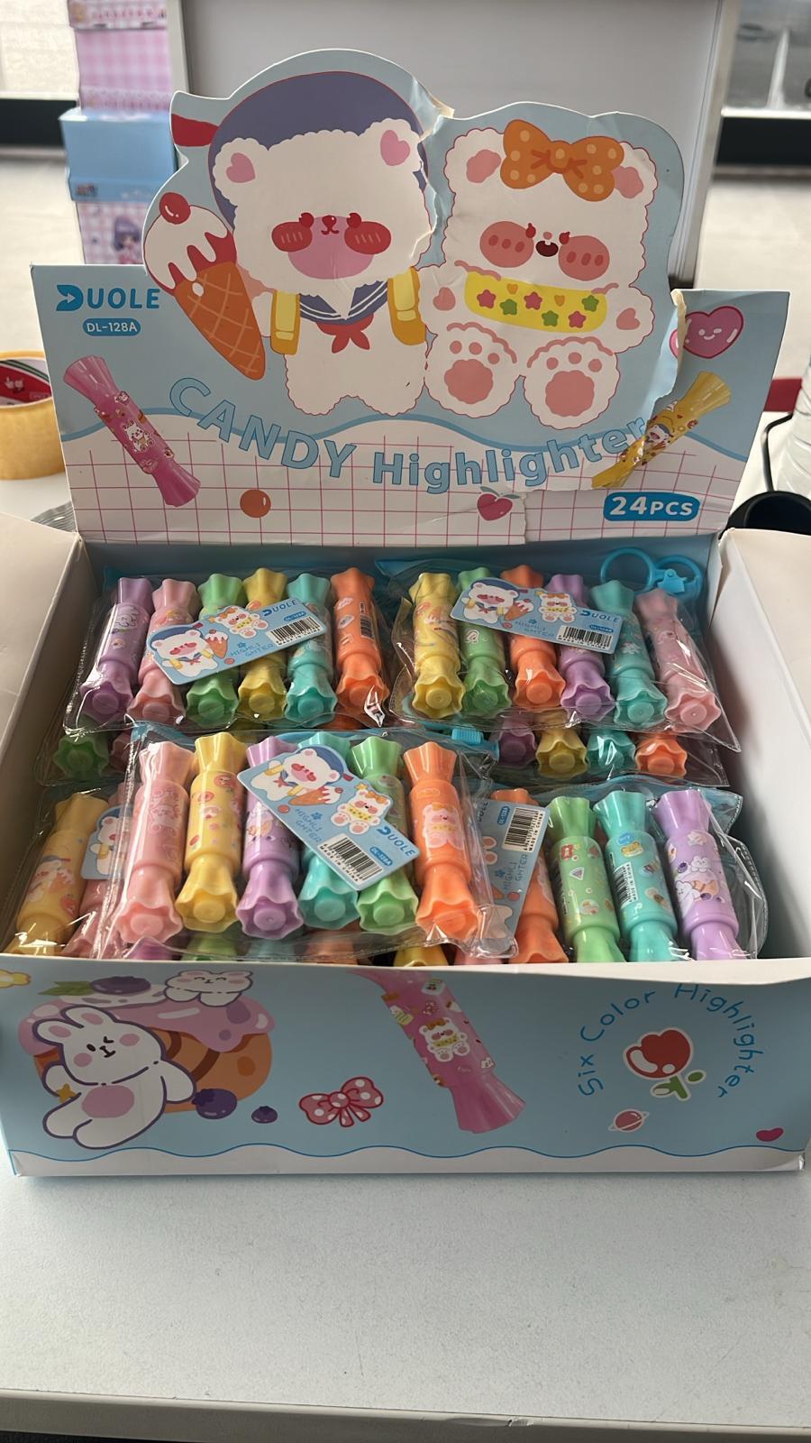 CANDY 6'LI FOSFORLU KALEM SETİ