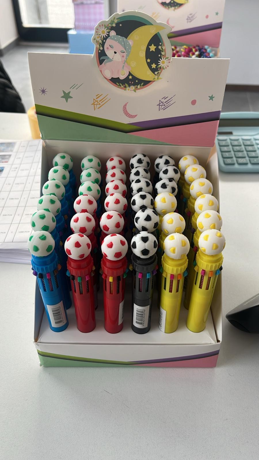 FUTBOL TOPU BAŞLIKLI ÇOKLU TÜKENMEZ KALEM