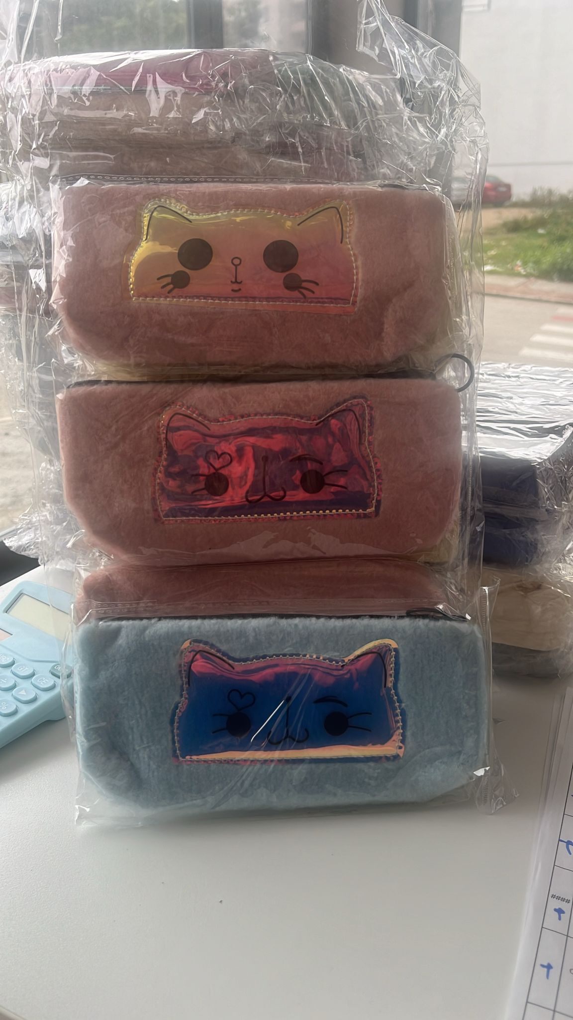 KEDİ DESENLİ KALEM KUTU