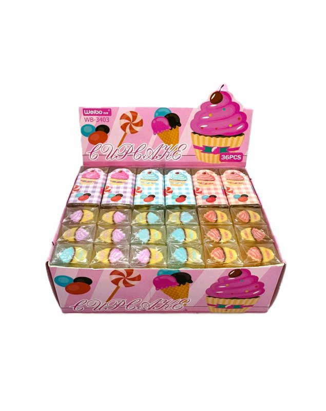 WEİBO CUP CAKE 36'LI SİLGİ