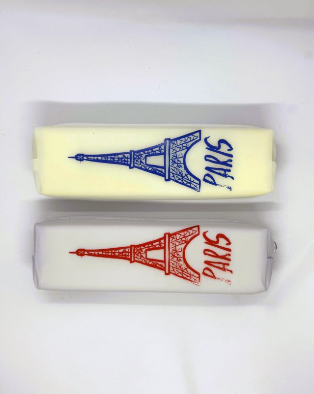 EYFEL DESENLİ SİLİKON KALEM KUTU