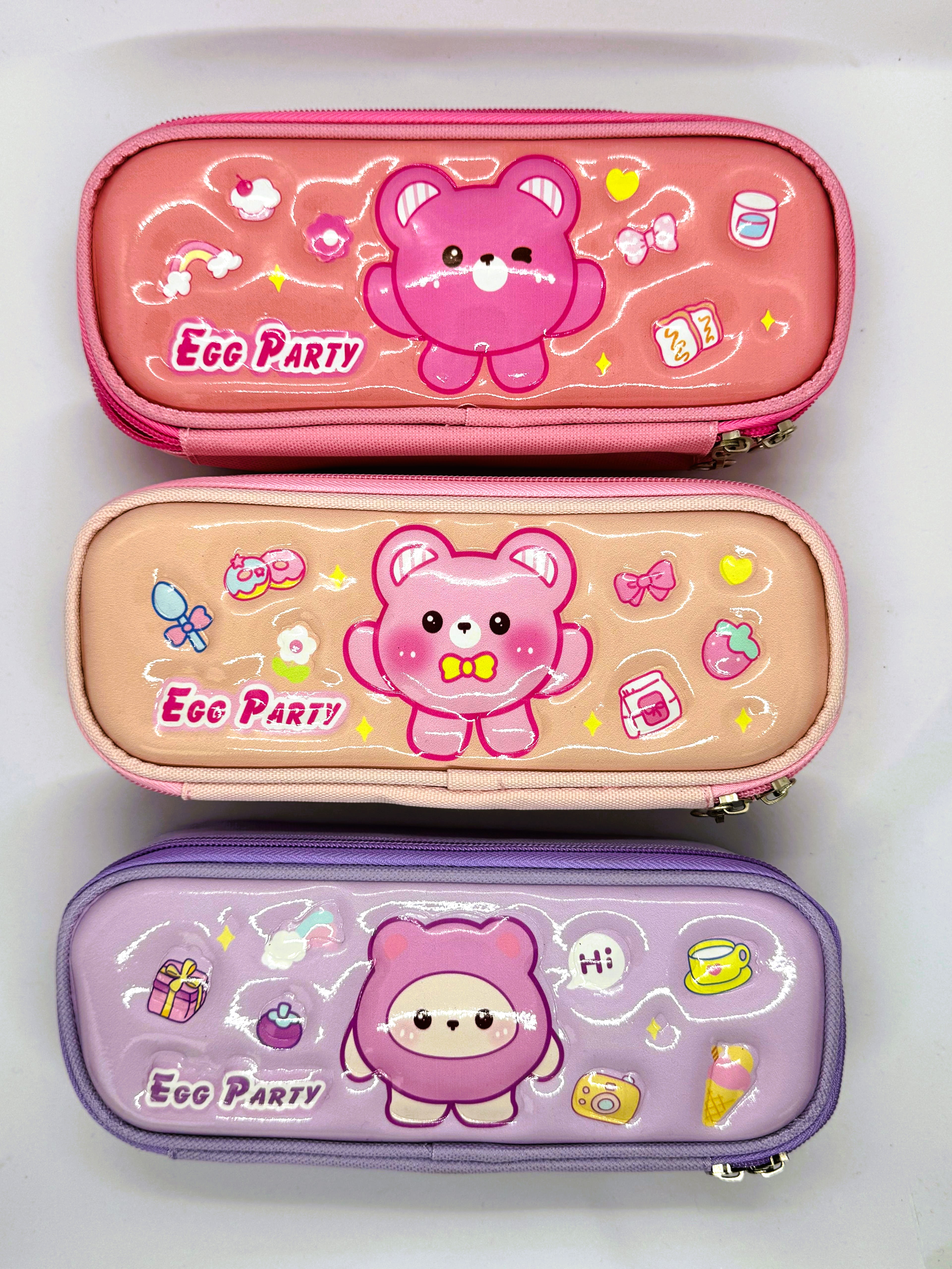 EGG PARTY KABARTMALI TEK BÖLMELİ KALEM KUTU