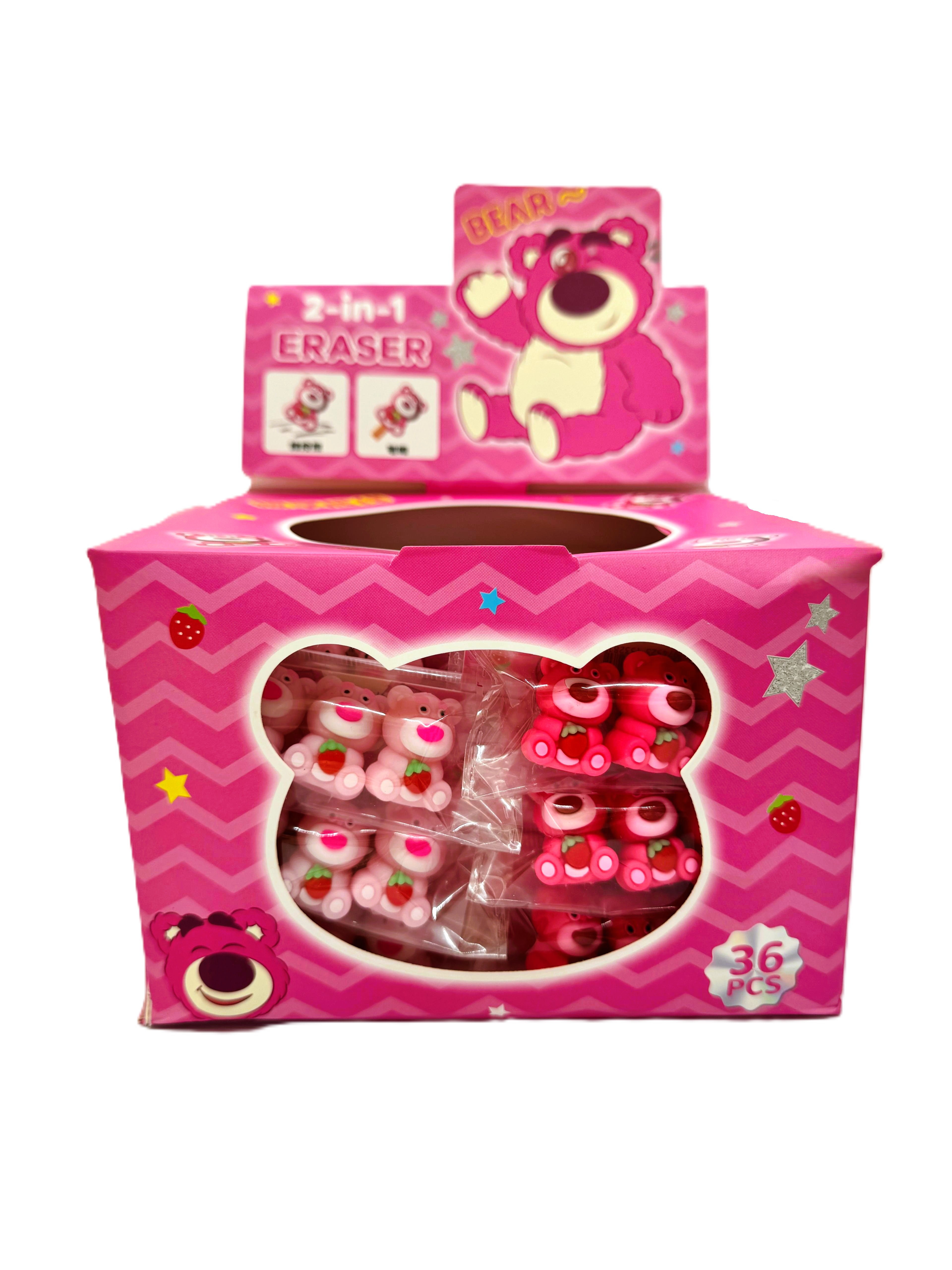 BEAR 3 LÜ SİLGİLİ KALEM BAŞLIĞI